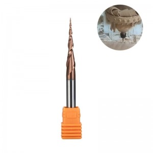 Коническая концевая фреза с шариковым носиком 1/4 \