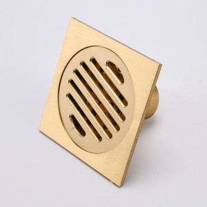 Поставщик золота латунная плитка вставка напольный душ улавливатель волос слив