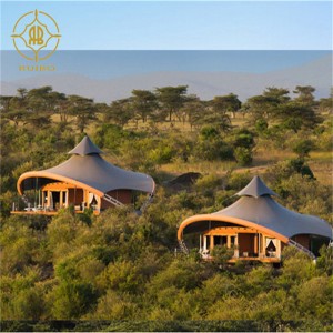 Фабрика сборных роскошных PVDF Материал мембраны Стальная конструкция Отель Палатка