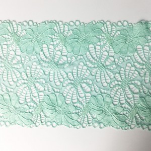 Нейлон спандекс эластичное широкое кружево шириной 18 см для нижнего белья или одежды