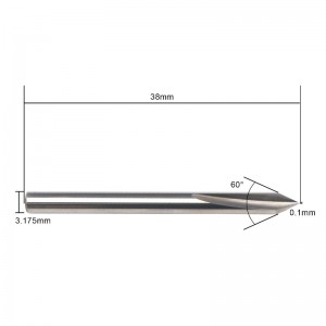V-образный наконечник 60 градусов, металлический гравировальный наконечник EnPoint, твердосплавный наконечник, гравировальный након...