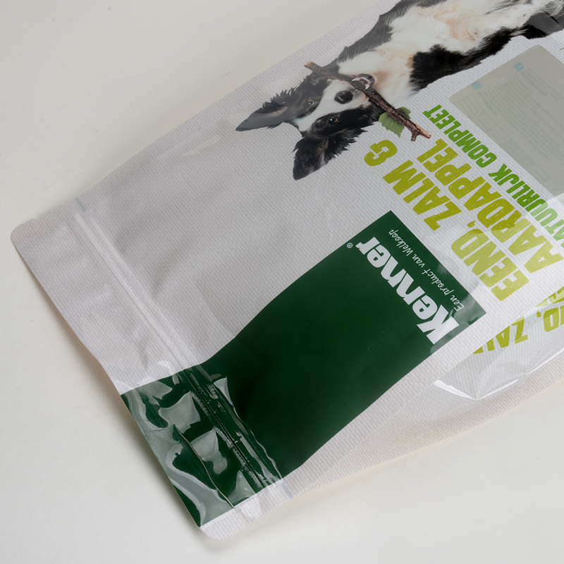 1.5 кг Упаковка для корма для домашних животных Мешок с боковой складкой Корм ​​для собак Молния Пластиковые ламинированные мешки из замороженного куриного мяса