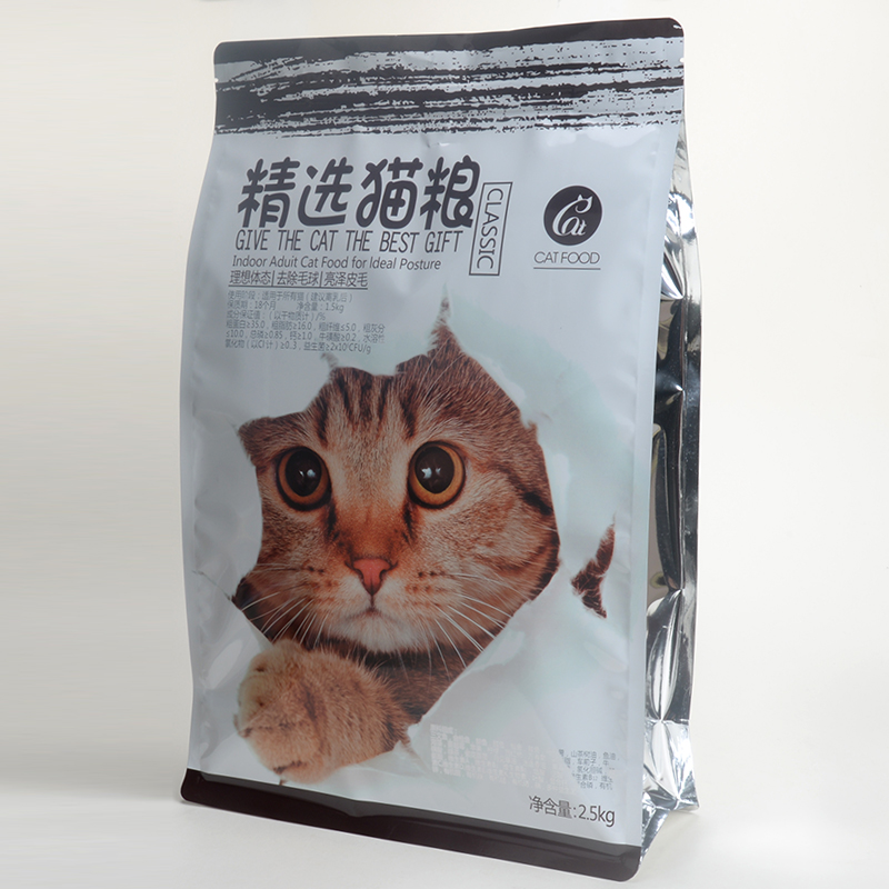 Размер изготовленной на заказ застежки -молнии OEM пластичный водоустойчивый мешок еды любимчика кота изготовленный на заказ