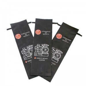 боковая вставка матовая жестяная стяжка на упаковке кофейного клапана