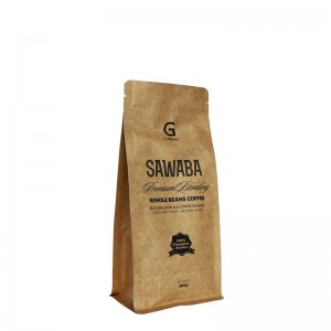 Простая крафт-сумка для кофе из крафта