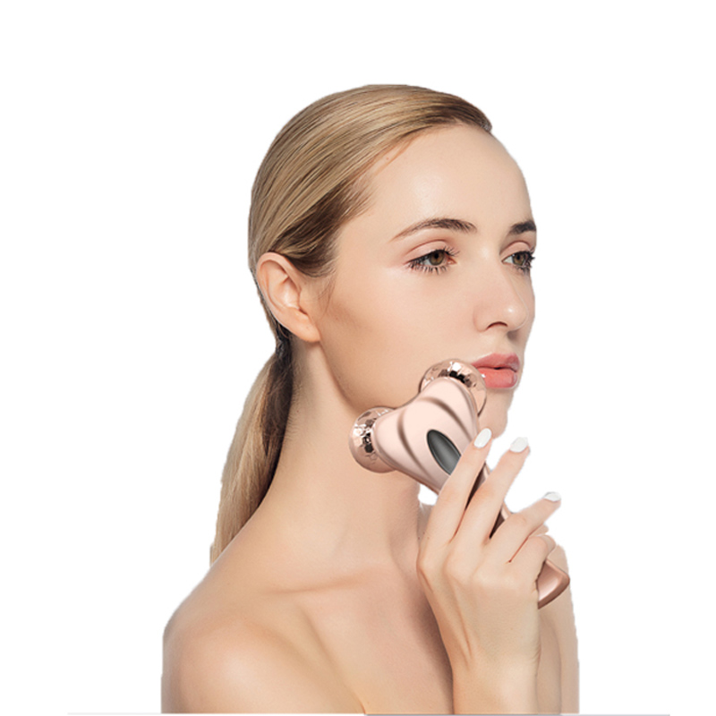 3D микротоковый ролик для лица, Multifun Face Beauty Beauty Roller Massager для тела против омоложения, улучшения контура лица, тонуса кожи, уменьшения морщин и упругой кожи тела, гладких ямочек, профессионального ухода за кожей