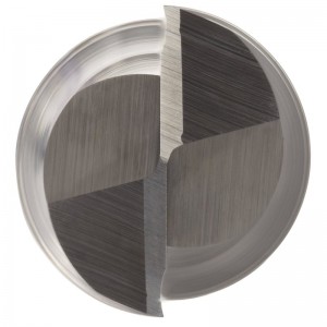 Концевая фреза с квадратным вырезом из твердого сплава, дюймовая, без покрытия (светлая), черновая и чистовая обработка, спираль 30...