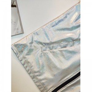 ЖЕНСКАЯ СЕРЕБРЯНАЯ ЦВЕТНАЯ КУРТКА RLWJ0003