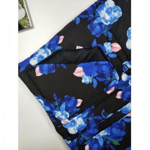 Пуховик с принтом цветов и принтов RLWPC0006