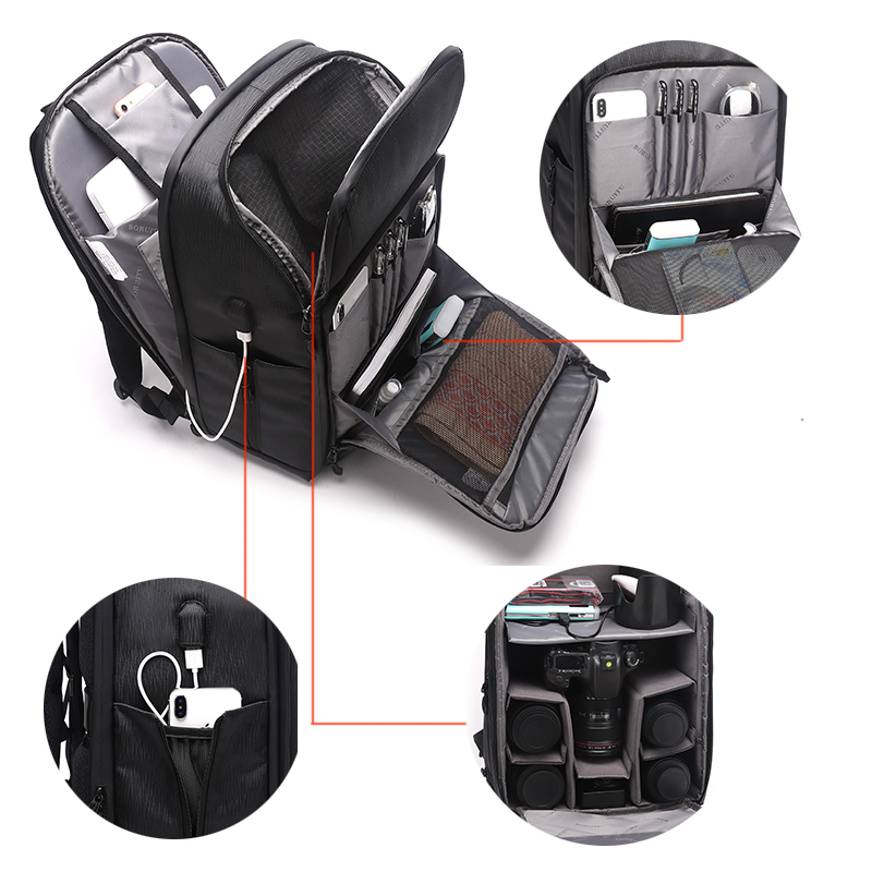 Diat BRTMA250A USB Ноутбук Камера Открытый Рюкзак Бизнес Многофункциональный Рюкзак