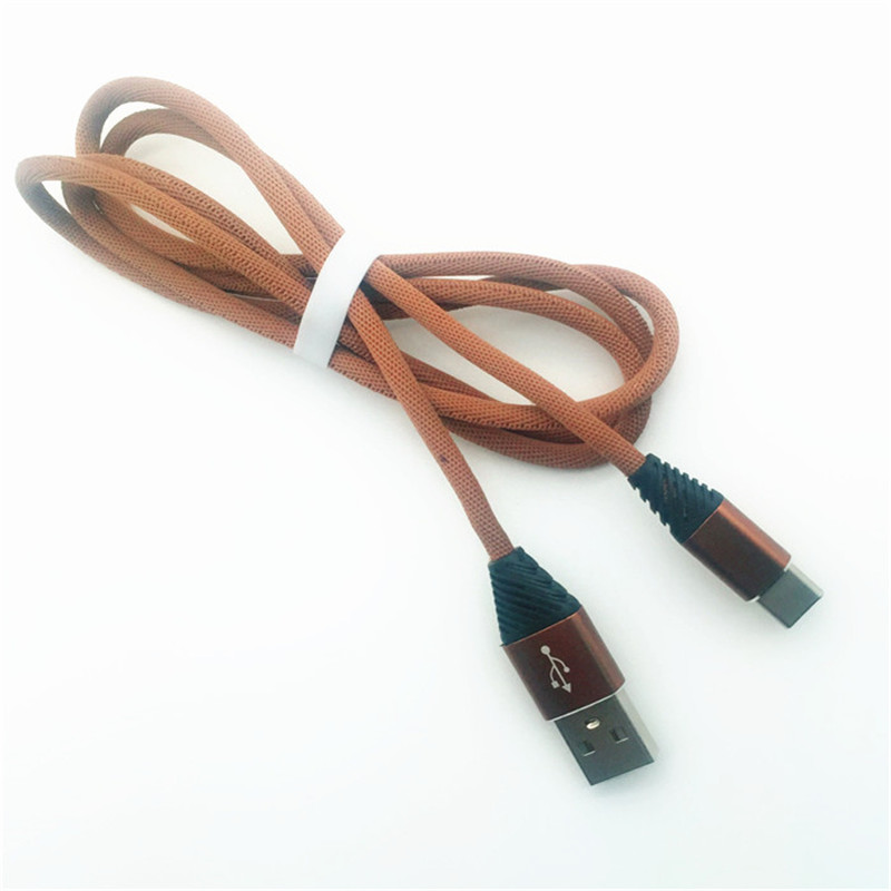 KPS-1004CB ТИП C Изготовление из хлопка на заказ 1 м USB 2.2 высокоскоростной тип зарядки c USB-кабель