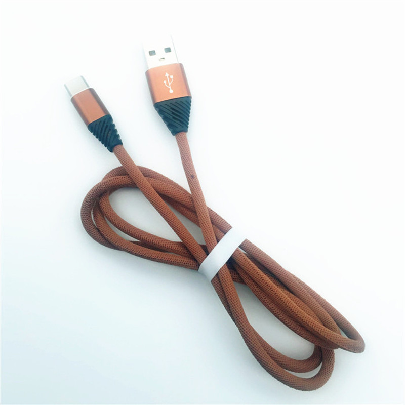 KPS-1004CB ТИП C Изготовление из хлопка на заказ 1 м USB 2.2 высокоскоростной тип зарядки c USB-кабель