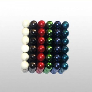 Подгонянная сфера магнита NdFeB размера N35 воспитательная цветастая