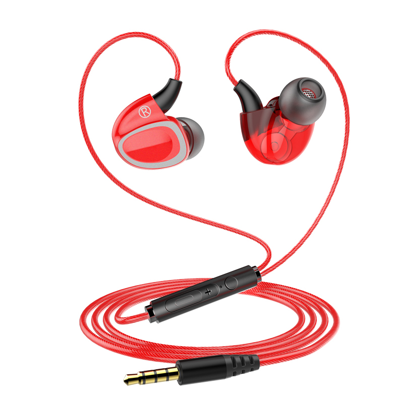 Новый Earhook Sport Deep Bass Стерео HiFi проводные наушники