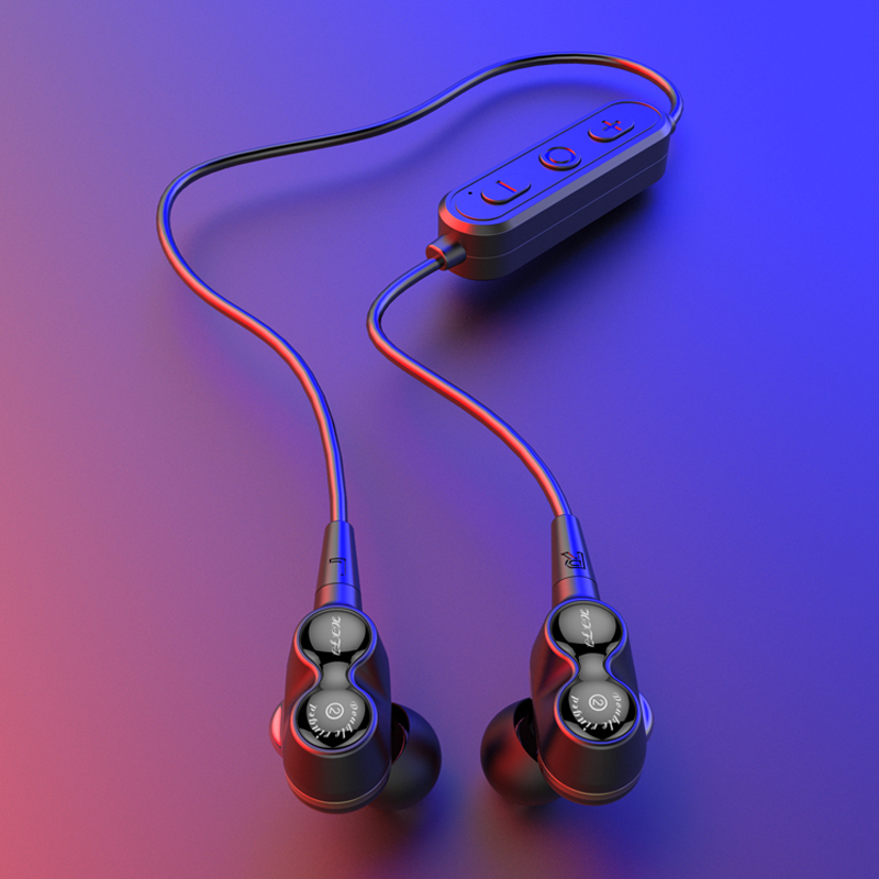 Новый Двойной Динамический Драйвер Спорт Стерео Звук Качество HiFi Беспроводная Связь Bluetooth Наушники