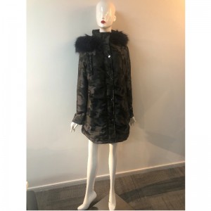 Дамское пальто с камуфляжным принтом RLWPC0040