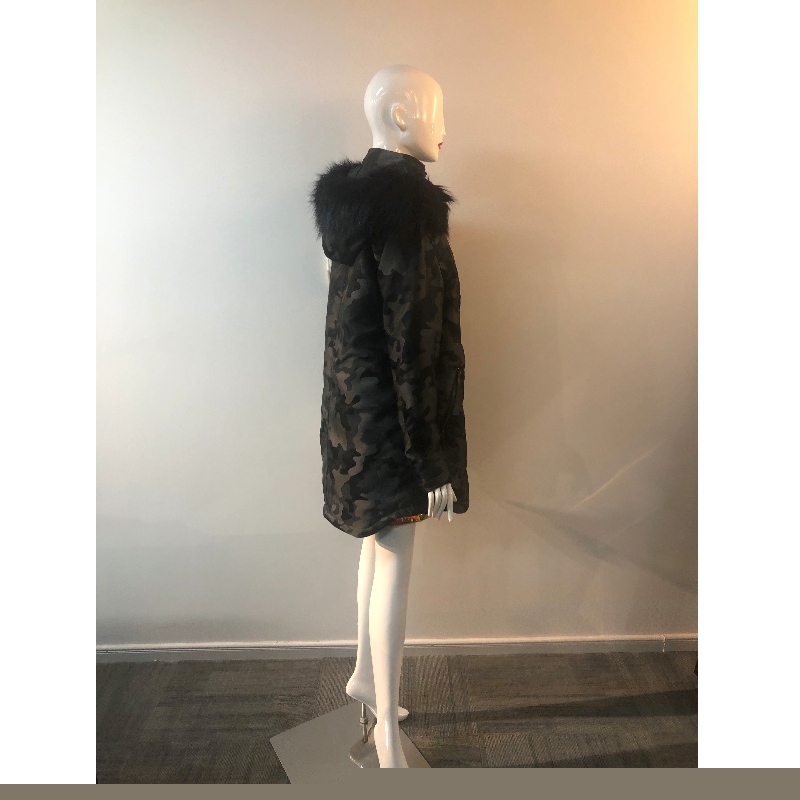 Дамское пальто с камуфляжным принтом RLWPC0040