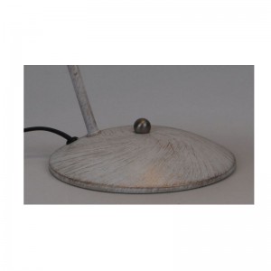 Настольная лампа с функцией регулировки абажура из металла и белого матового золота