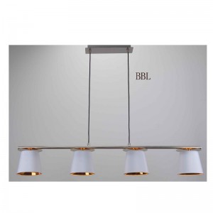 подвесной светильник с тканевым абажуром, белый абажур внутри золота