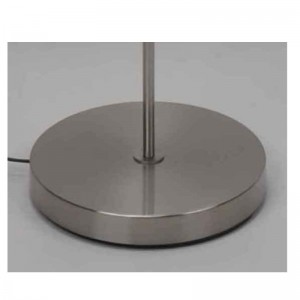 Современный торшер с тканевым абажуром, черный абажур внутри золота