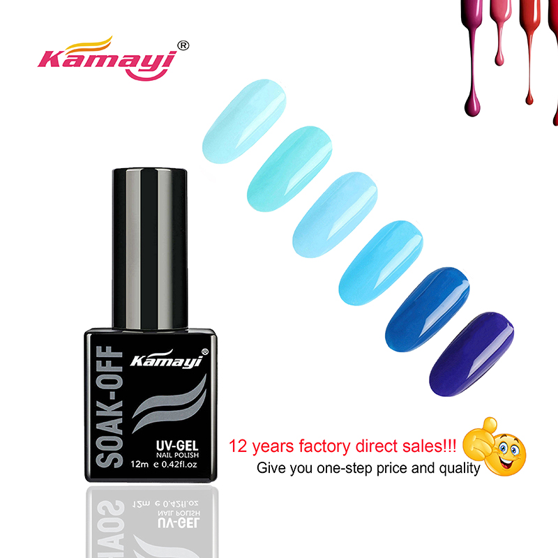 Kamayi Nail Products Бесплатный образец УФ-гель Лак для ногтей Черная бутылка 12 мл Гель-лак
