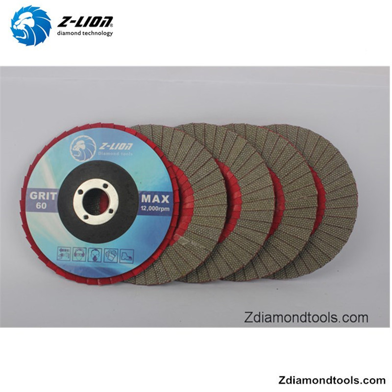 ZLION ZL-WMC65 5-дюймовый диск для шлифовки с алмазным шлифованием для бетона, керамики, стекла