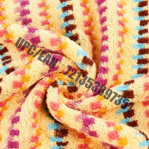 JMD TEXTILE Быстросохнущий 100% хлопок, мультипликационная вышивка Little Bear, многоцветные окрашенные жаккардовые наборы полотенец для ва...