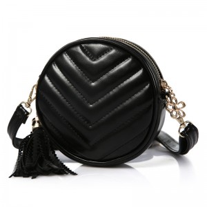 ["Новая сумка для шитья для детей корейской версии из высококачественного PU сумка на одно плечо моды девушка круглые кисточки дет...