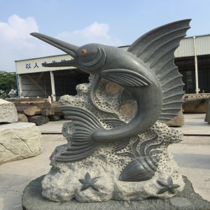 Крупномасштабная Динозавр Акула Дельфина Резьба по камню и скульптуры Натуральная Чистая ручная работа Произведение искусства