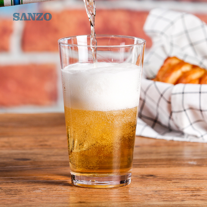 Sanzo 540 мл Pepsi Beer Glass Изготовленный на заказ стеклянный пивной ботинок Североамериканский стиль Пивной бокал