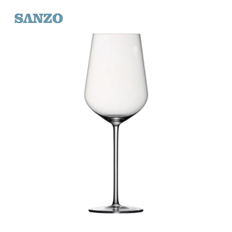 SANZO Синие бокалы для вина оптом стеклянные опилки ручной работы