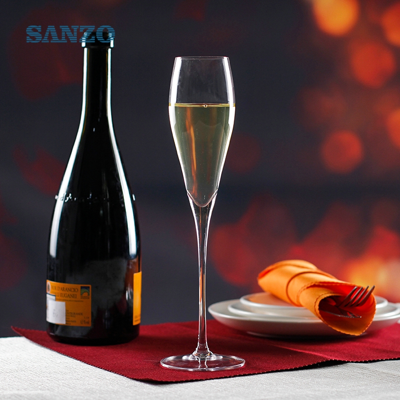 SANZO Выдувное Шампанское Стекло Индивидуальные Ручные Выдувные Флейты Шампанского Пластиковая Флейта Шампанского