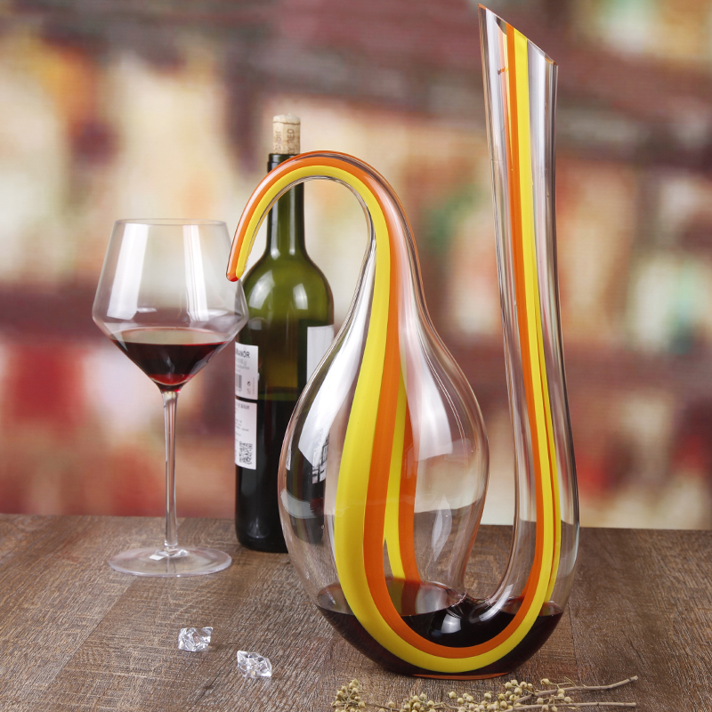 Sanzo новые продукты выдуваемые вручную без свинца кристалл красного вина графин круглый стеклянный графин для подарка
