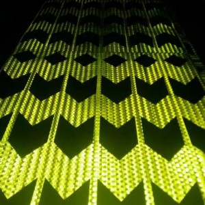 высокое качество индивидуальный дизайн дорожного движения безопасность красный белый светоотражающий осторожность пластик пр...