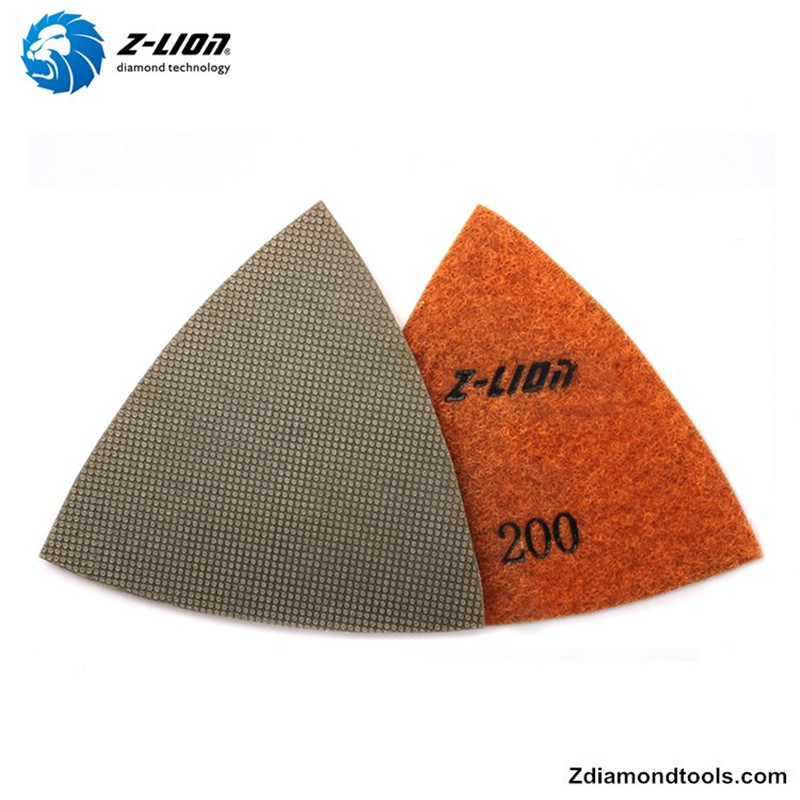 ZL-123ET треугольные алмазные алмазные накладки для бетонного пола