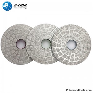 ZL-QH17 4-дюймовый вакуумный паяный алмазный инструмент колодки для камня
