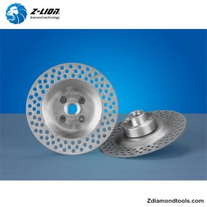 ZL-CW001 Дешевые вакуумные паяные алмазные шлифовальные контура чашки
