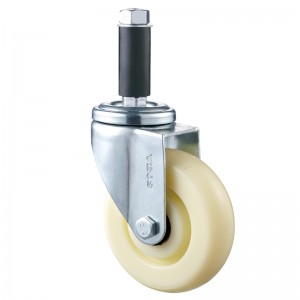 Средняя нагрузка - хромированный корпус с белым колесом TPE