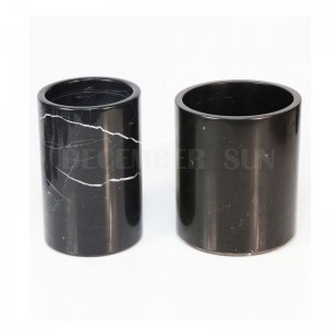 Черный мраморный винный холодильник