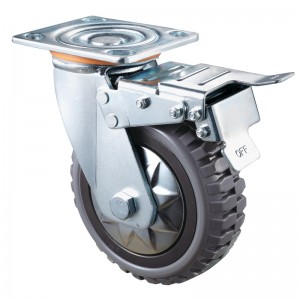 Heavy Duty - хромированный корпус с коричневым колесом TPE