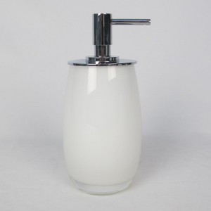 Набор аксессуаров для ванной из белого стекла