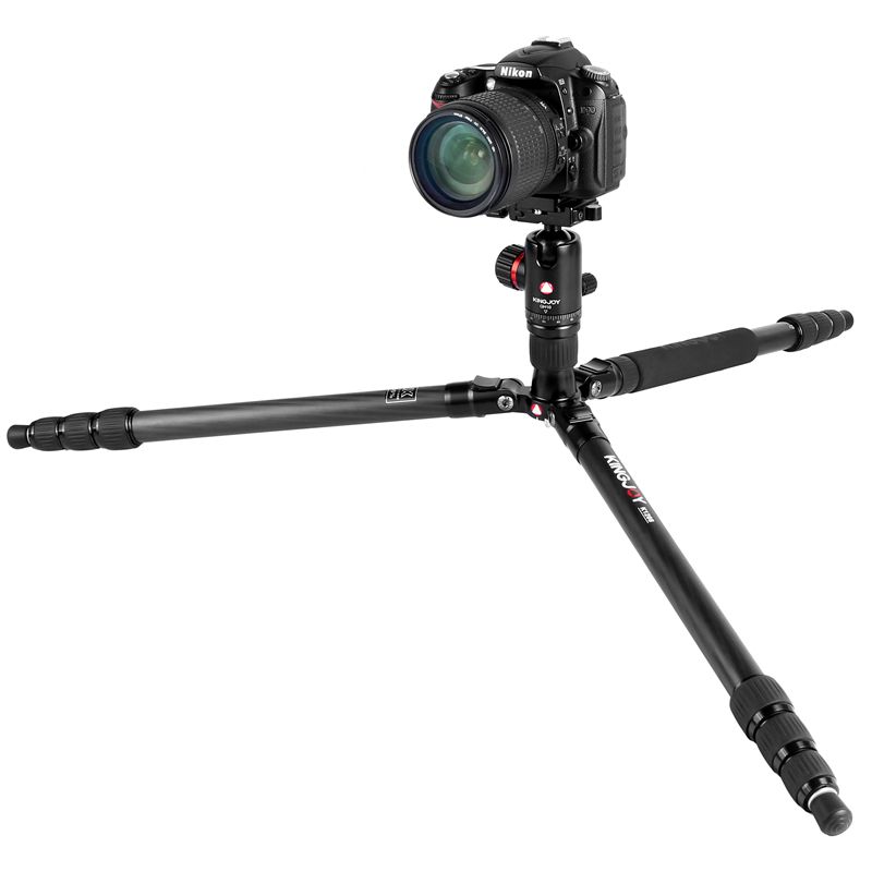Штатив из углеродного волокна серии Kingjoy K1208 Light Travel с шариковой головкой QH10 и сумкой для переноски