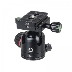 Kingjoy Самая продаваемая пряжка для съемки под низким углом 4 секции Алюминиевый штатив с шаровой головкой с низкой силой тяжести