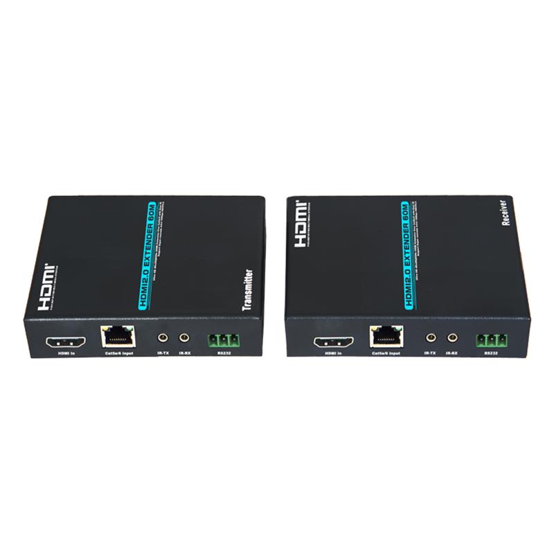 V2.0 Удлинитель HDMI 60 м. Поддержка одного кабеля Cat5e / 6 4Kx2K при 60 Гц HDCP2.2 Каскад с несколькими приемниками