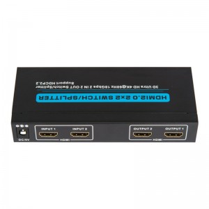 V2.0 Поддержка HDMI 2x2 HDMI \/ Splitter 3D Ultra HD 4Kx2K при 60 Гц HDCP2.2