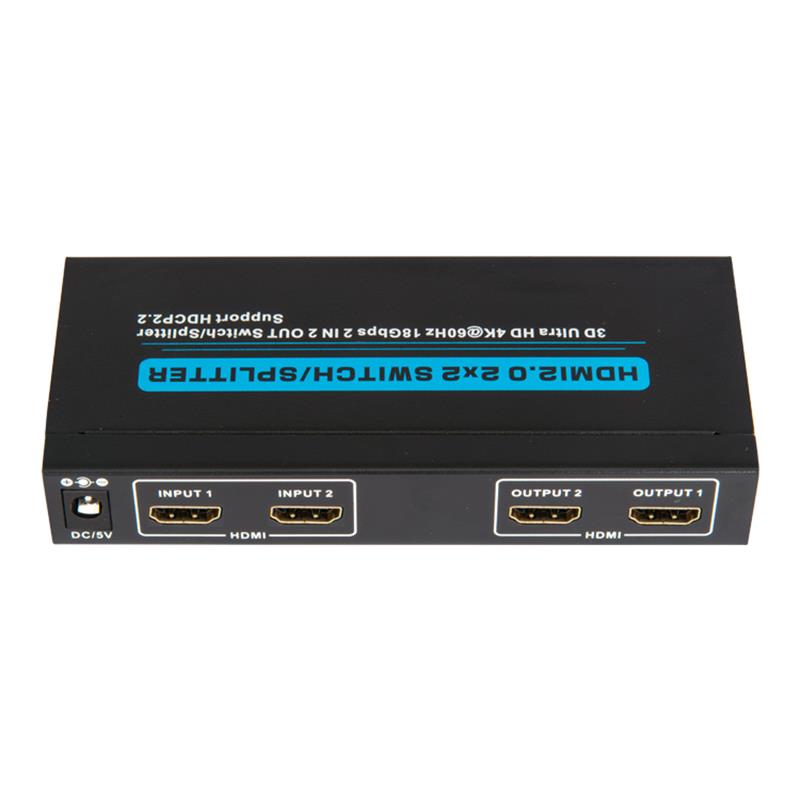 V2.0 Поддержка HDMI 2x2 HDMI / Splitter 3D Ultra HD 4Kx2K при 60 Гц HDCP2.2