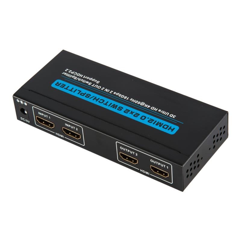 V2.0 Поддержка HDMI 2x2 HDMI / Splitter 3D Ultra HD 4Kx2K при 60 Гц HDCP2.2