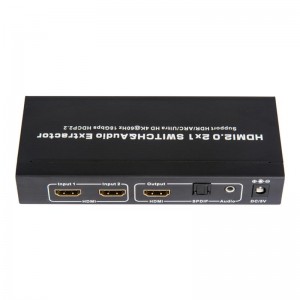 V2.0 HDMI 2x1 коммутатор и поддержка Audio Extractor ARC Ultra HD 4Kx2K при 60 Гц HDCP2.2 18 Гбит \/ с