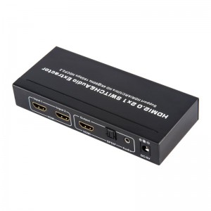 V2.0 HDMI 2x1 коммутатор и поддержка Audio Extractor ARC Ultra HD 4Kx2K при 60 Гц HDCP2.2 18 Гбит \/ с