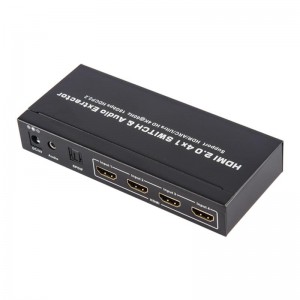 V2.0 HDMI 4x1 коммутатор и поддержка Audio Extractor ARC Ultra HD 4Kx2K при 60 Гц HDCP2.2 18 Гбит \/ с